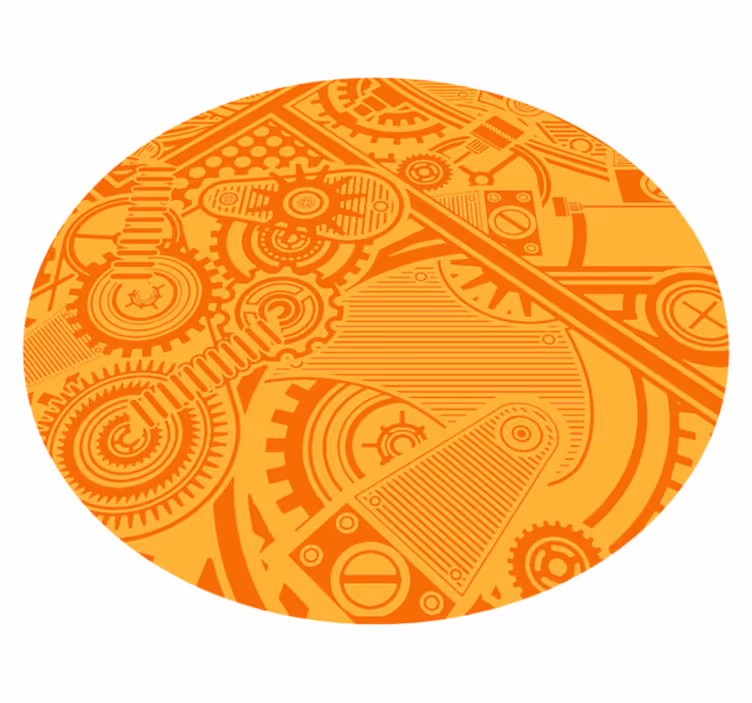 Originalus vintage „steampunk“ stiliaus vinilo kilimėlis - „Tenstickers“