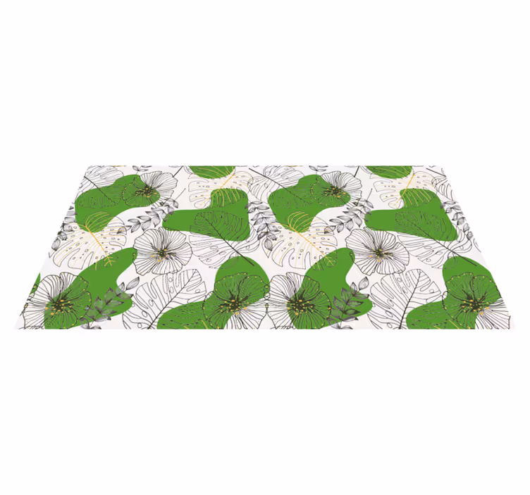 Monstera palieka svetainės vinilo kilimėlį - „Tenstickers“