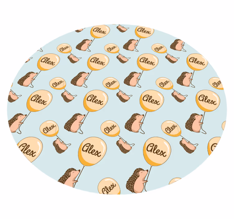 Kiaulė su balionu ir name gyvenamasis kilimas - „Tenstickers“