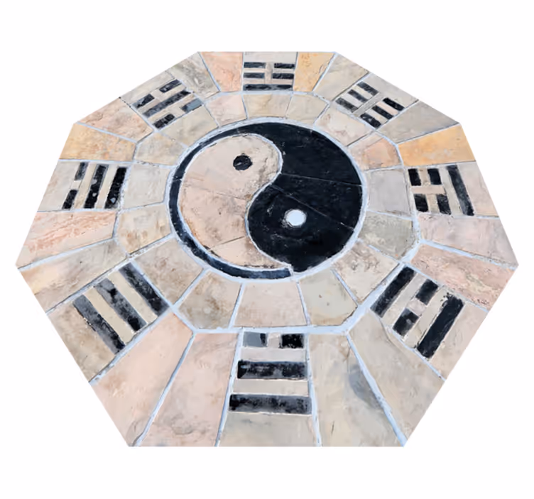 Yin yang mozaika mozaikinė vinilo kilimėlė - „Tenstickers“