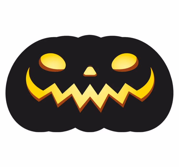 Siaubingas halloween moliūgų vinilo kilimas - „Tenstickers“