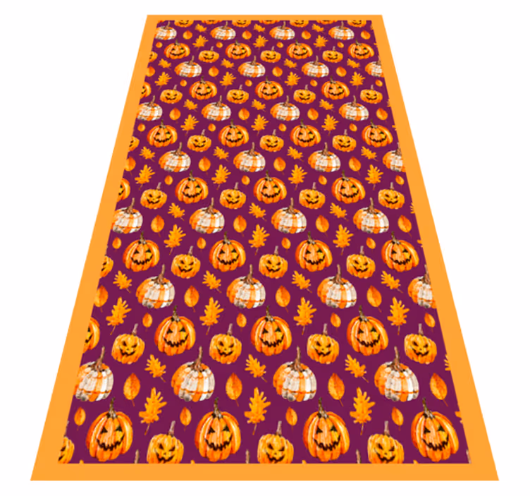 Moliūgų halloween vinilinis kilimas - „Tenstickers“