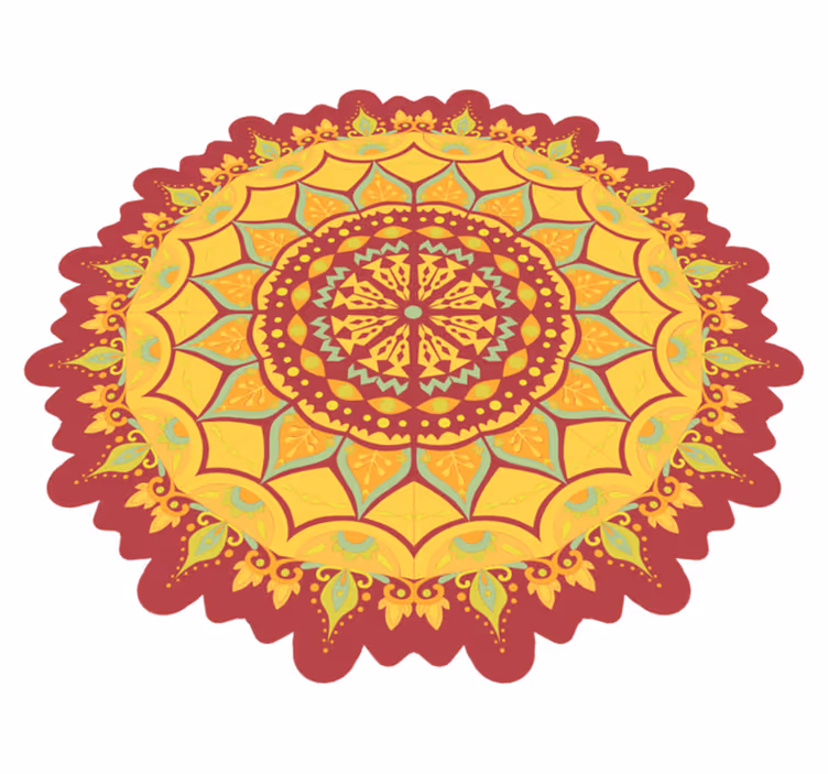Mandalos grindų menas mandala kilimėlis - „Tenstickers“