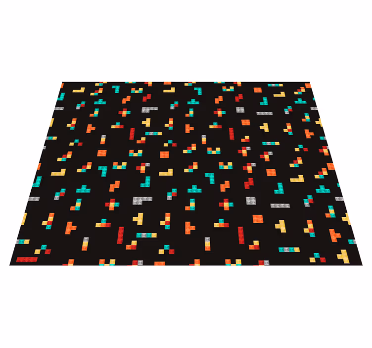 Retro tetris senovinis vinilinis kilimas - „Tenstickers“