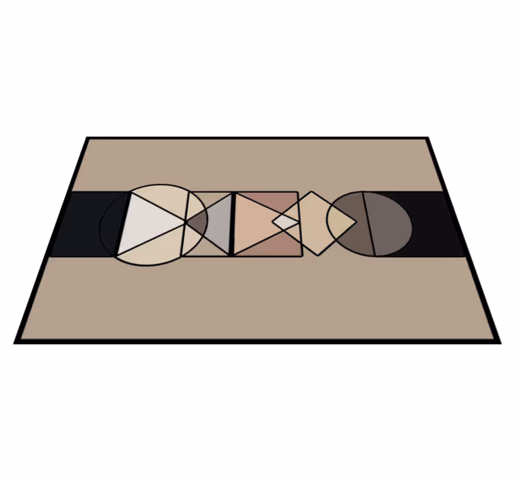 Vinilo kilimėlio geometrinių formų apskritimai - „Tenstickers“