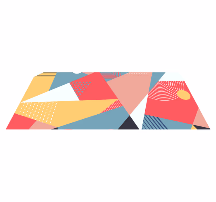 Geometrinis spalvingas modernus kilimas - „Tenstickers“