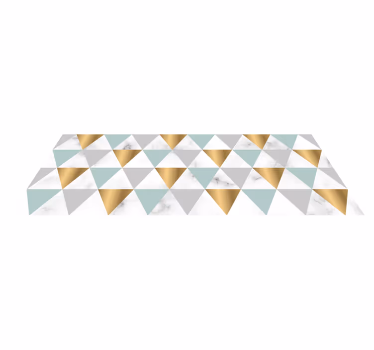 Geometrinė trikampio mozaika geometriniai kilimas - „Tenstickers“