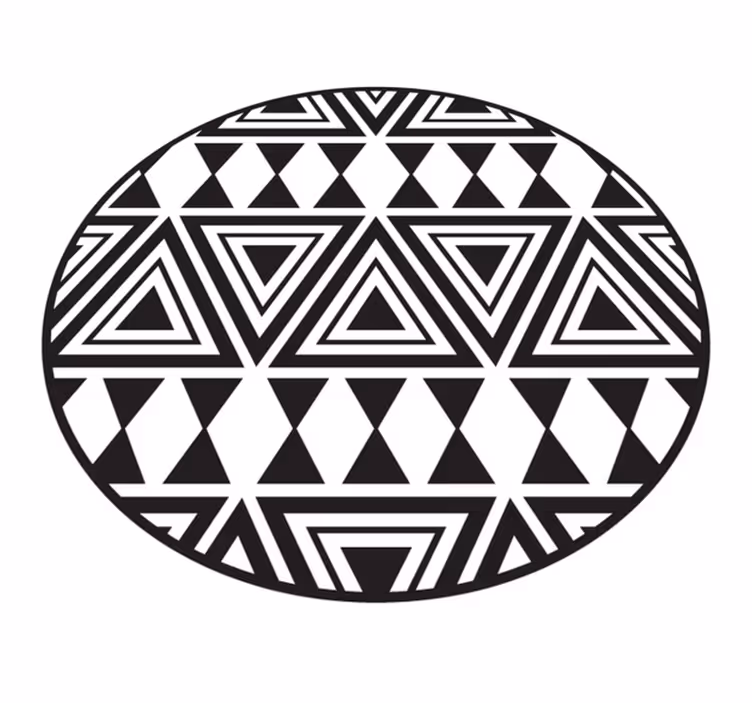 Apskriti genčių modeliai geometriniai kilimas - „Tenstickers“