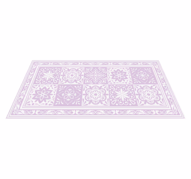 Azulejos hidráulicos spalvos malva plytelių kilimas - „Tenstickers“