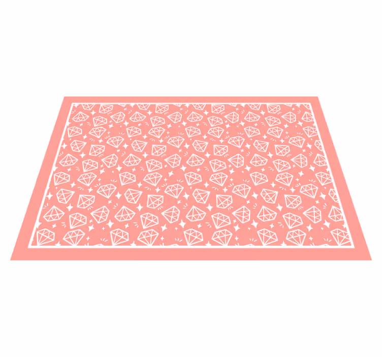 Geometriniai deimantai rožiniai atspalviai geometriniai kilimai - „Tenstickers“