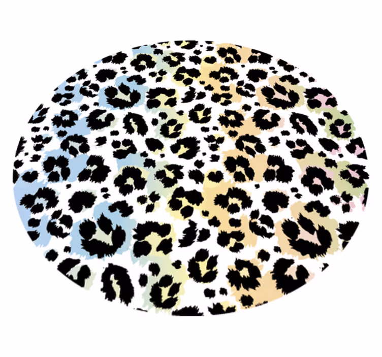 Leopardo dėmių raštas gyvūnų spaudos vinilo kilimėlis - „Tenstickers“