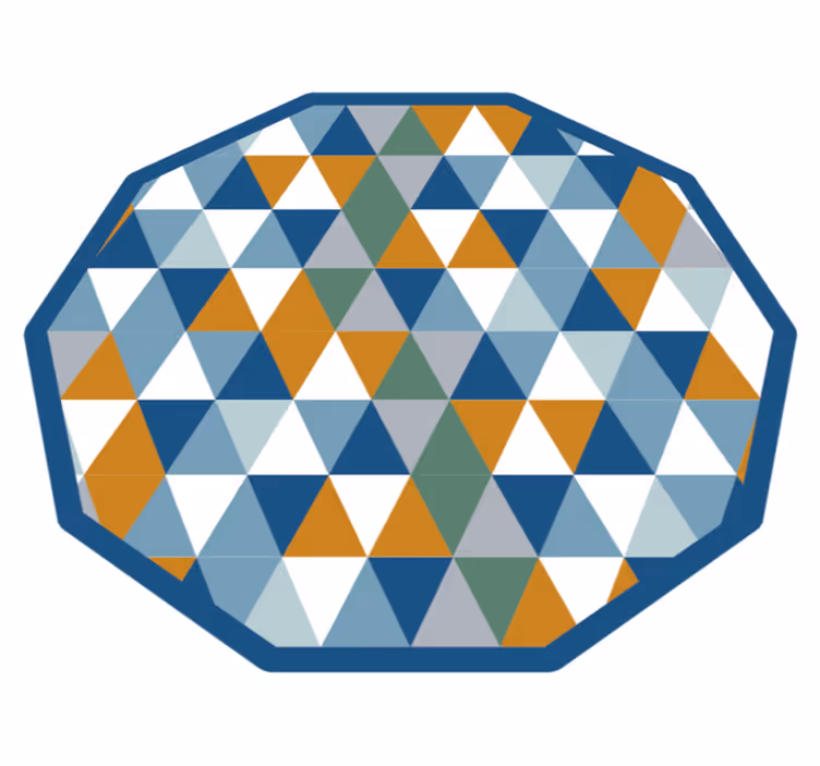 Geometrinis aštuonkampis geometriniai kilimas - „Tenstickers“