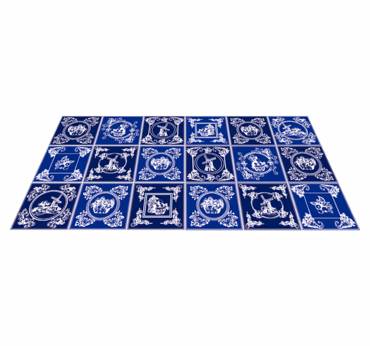 Keramikos ornamentika kilimas virtuvei - „Tenstickers“