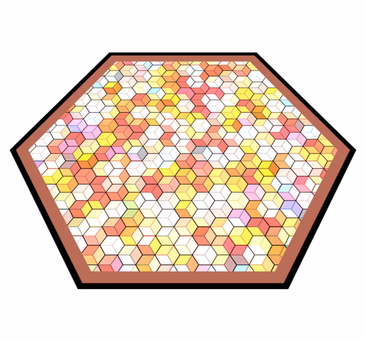 šešiakampis spektras geometriniai kilimas - „Tenstickers“