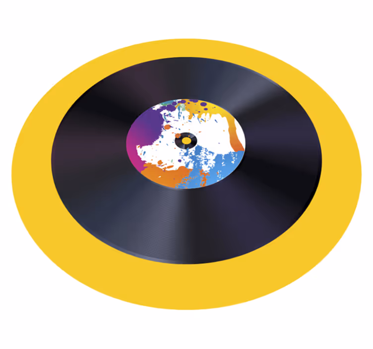 Abstrakčių purslų įrašas tekstūrinis vinilinis kilima - „Tenstickers“