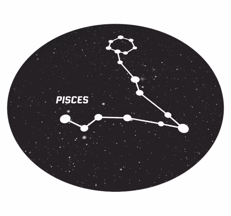 Zodiako ženklas išpjauna šiuolaikinį vinilo kilimėlį - „Tenstickers“
