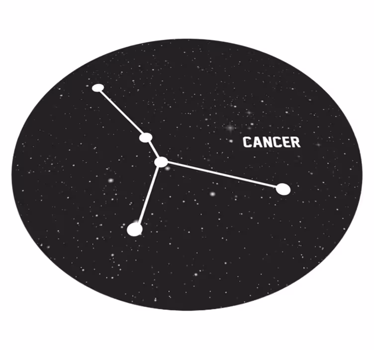 Zodiako ženklo vėžys modernus kilimas - „Tenstickers“