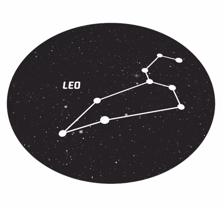 Zodiako ženklo liūtas modernus kilimas - „Tenstickers“