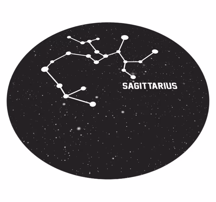 Zodiako ženklo šaulys modernus kilimas - „Tenstickers“