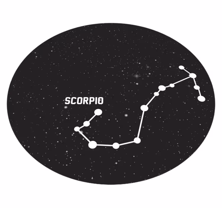 Zodiako ženklo skorpiono modernus kilimas - „Tenstickers“