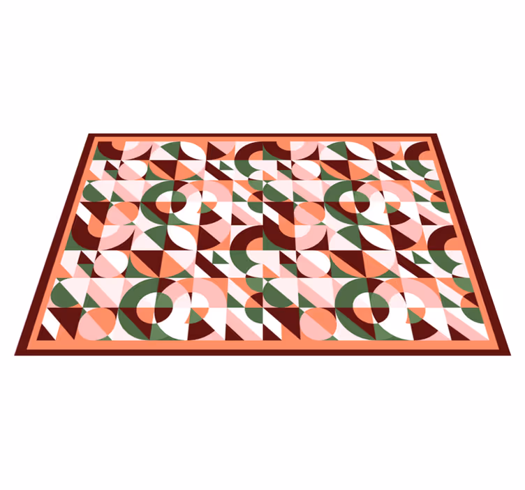 Geometriniai spalvingi atspaudai geometriniai kilimai - „Tenstickers“