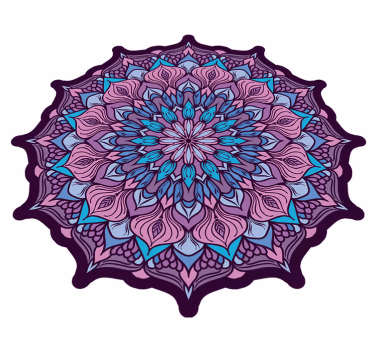 Sudėtinga mandalos detalė mandala kilimėlis - „Tenstickers“