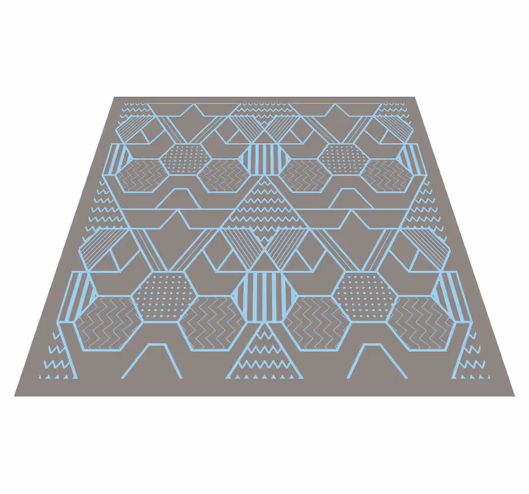 Geometrinės abstrakčios figūros geometriniai kilimas - „Tenstickers“