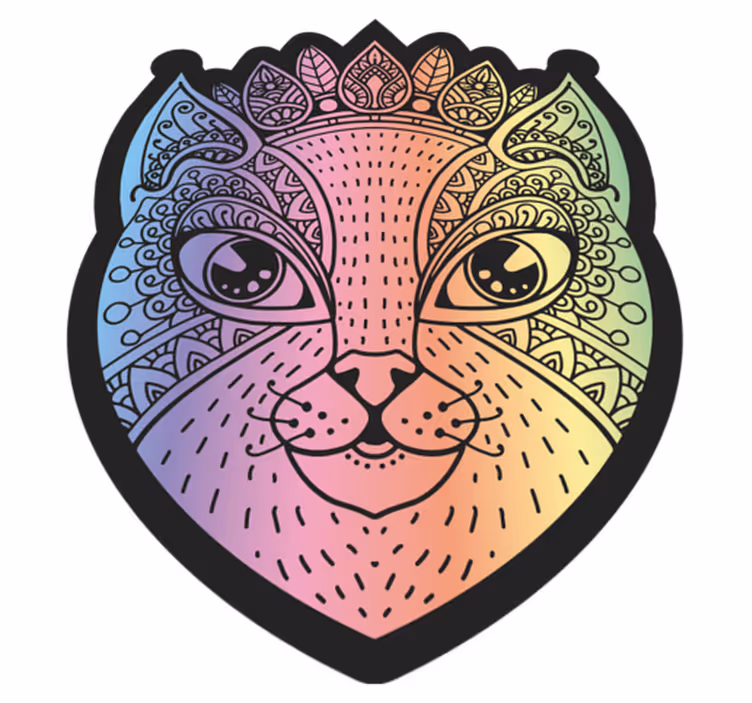 Katė naktį koliažas miegamasis kilimas - „Tenstickers“