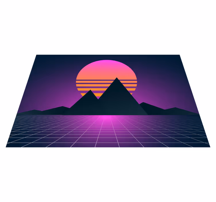 Senovinis ir retro saulės modernus kilimas - „Tenstickers“