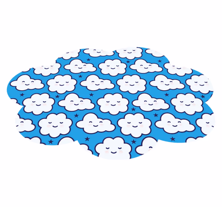 Debesuotas sapnų peizažas kilimas vaiko kambariui - „Tenstickers“