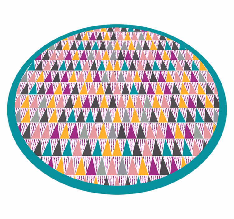 Trikampiai raštai geometriniai kilimas - „Tenstickers“