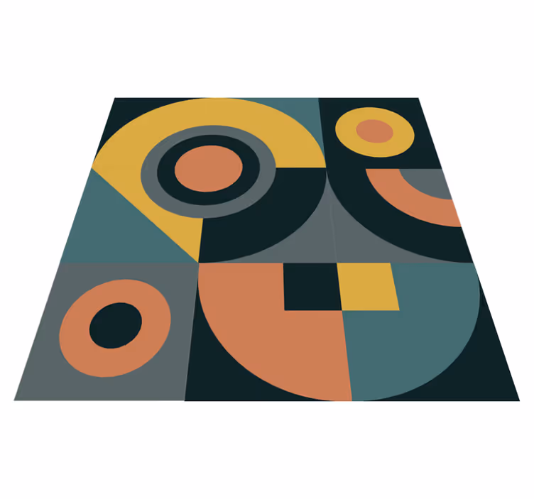 Geometrinių figūrų kompozicija geometriniai kilimas - „Tenstickers“