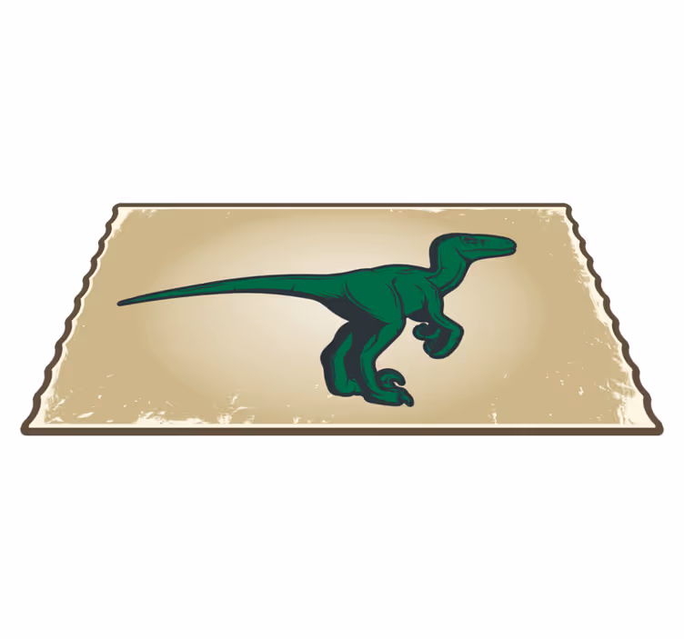 Animacinis raptor talismanas dinozaurų gyvūnų kilimas - „Tenstickers“
