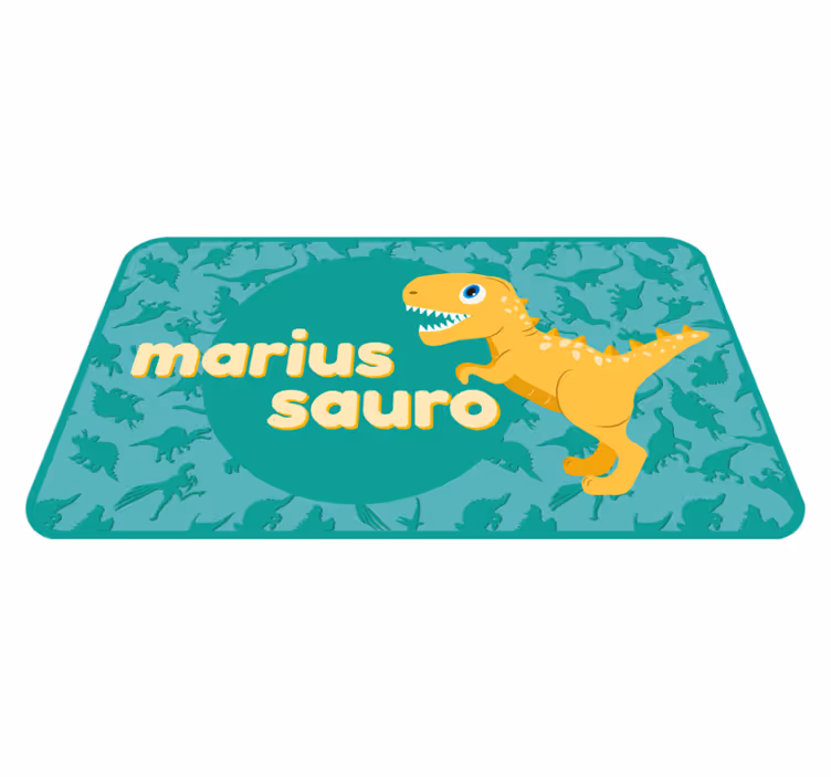 Individualizuotas dinozauras vaikų vinilinė kilimėlė - „Tenstickers“