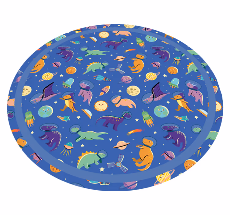 Kosminis dinozauras vaikų vinilinė kilimėlė - „Tenstickers“