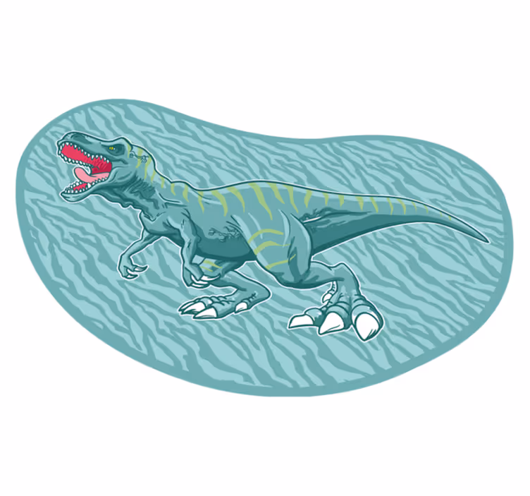 Juostelės tyrannosaurus rex dinozaurų gyvūnų kilimas - „Tenstickers“