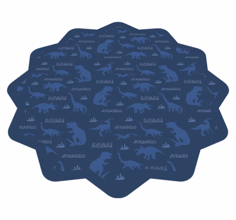 Dinozaurų kontūrai vinilinis kilimėlis - „Tenstickers“