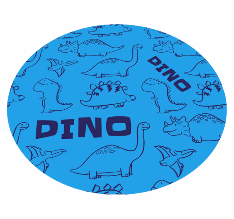 Dinozaurų tema vinilinis kilimėlis - „Tenstickers“