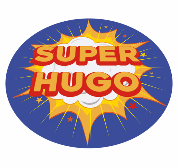 Superherojų sprogimas vinyl kilimėlis su vardu - „Tenstickers“