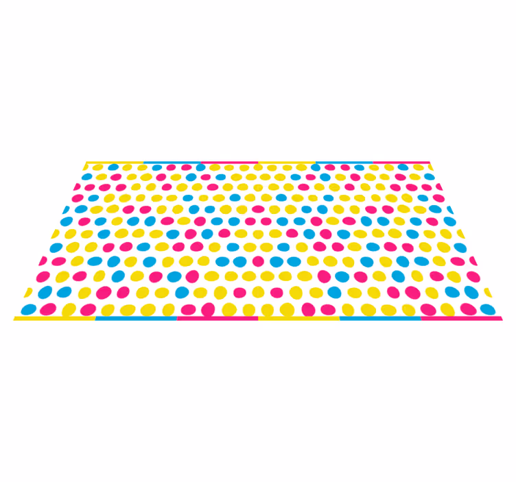 Spalvoti taškeliai geometriniai vinilo pledai - „Tenstickers“