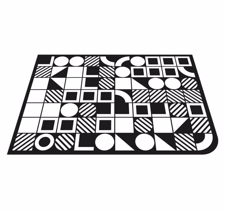 Geometrinių formų pusiausvyra geometriniai kilimas - „Tenstickers“