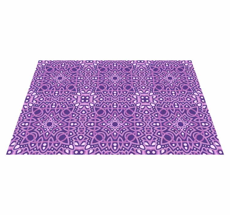 Mandala violetinės plytelės mandalos vinilo kilimas - „Tenstickers“