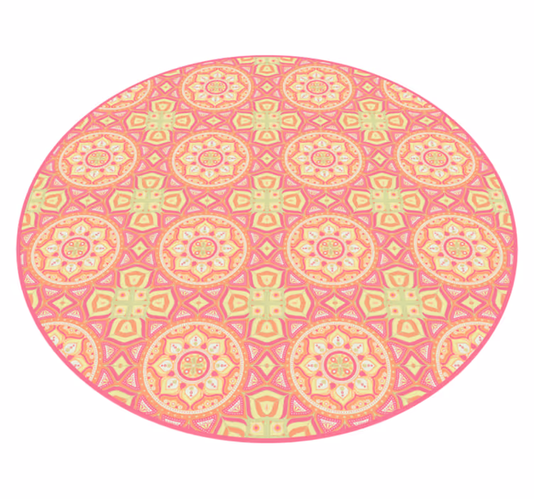 Spalvinga mandala su taškeliais vinilo kilimu - „Tenstickers“