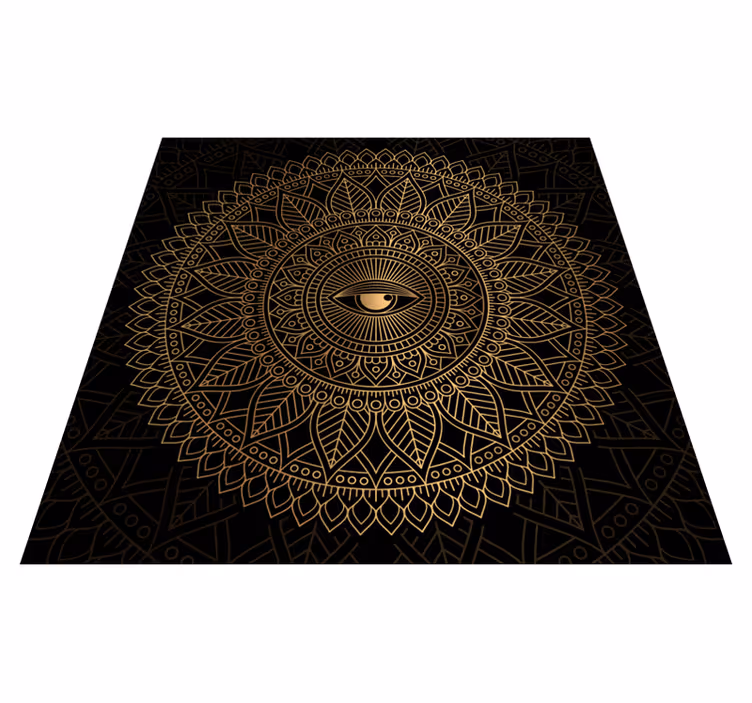 Mandala visi matantys akių mandalos vinilinį kilimėlį - „Tenstickers“