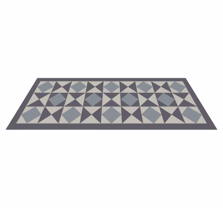 Modernūs trikampio ir kvadrato formos plytelių geometriniai kilim - „Tenstickers“