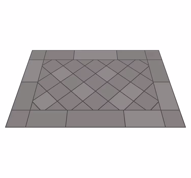 Plytelių geometrija vinyliniai kilimas su plytelių imitacija - „Tenstickers“