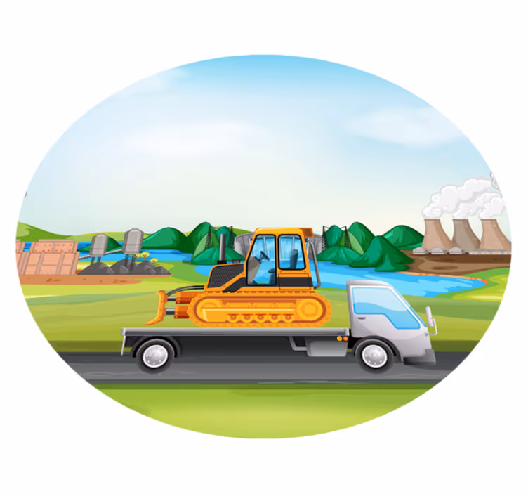 Traktorių ir sunkvežimių kelių kilimėlis - „Tenstickers“
