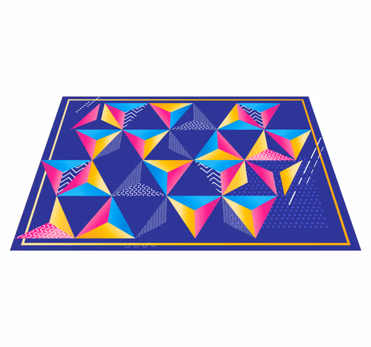 Spalvingų formų gyvybingumas geometriniai kilimas - „Tenstickers“