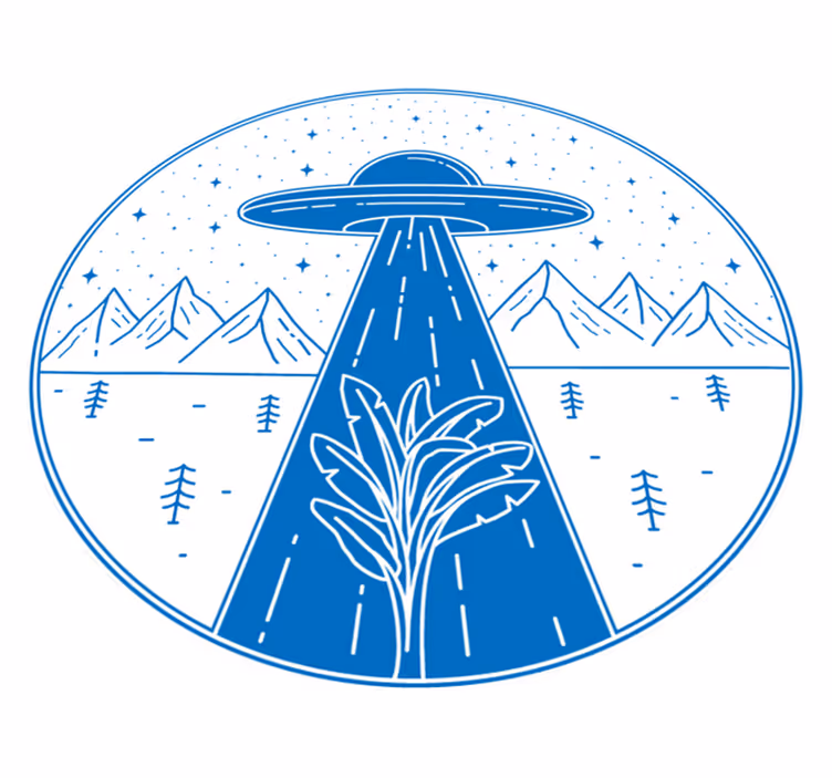 Ufo nuotykis vinilinis kilimėlis - „Tenstickers“