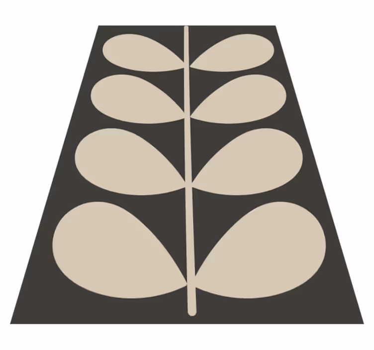 Tamsus orla kiely modernus vinilinis kilimas - „Tenstickers“